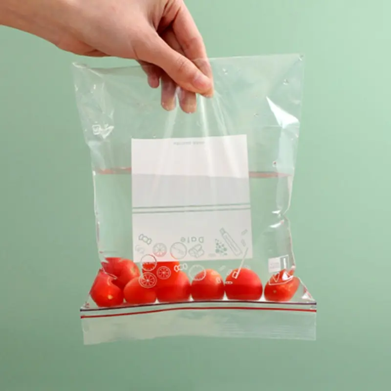 40 Pcs Food Preservation Bags Home Travel Transparent Sealing Ziplock Storage Bag Dividing Bags For Fruit Vegetables Meat