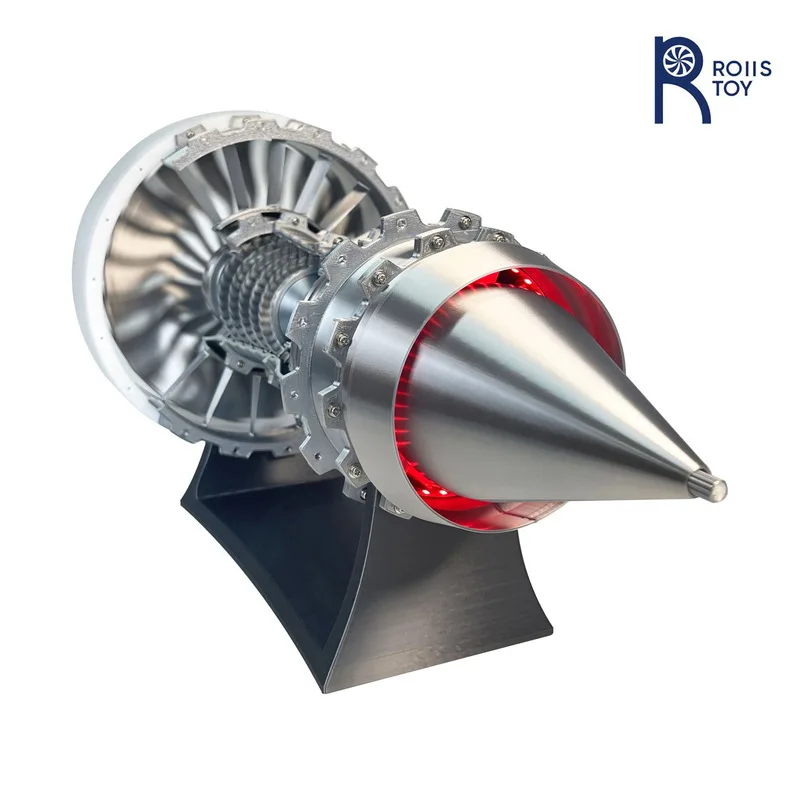 

Precision Demonstration Civilian Aircraft Engine Model Luminous Toy Desktop Ornament Inclusion Flow Channel Turbofan Engine