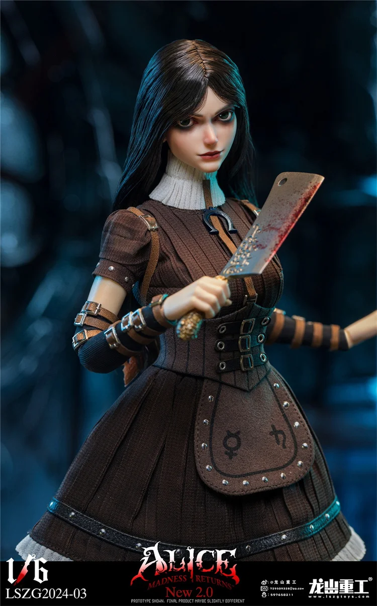 Presale Full Set Longshan Heavy Industry LSZG2024-03 1/6 Crazy Alice Figure Model 27cm Female Solider Action Figurine Toy