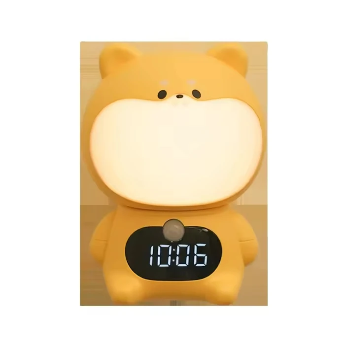 Motion sensor lamp Plug In Wall With Led Digital Clock Night Led Lights With Motion Sensor