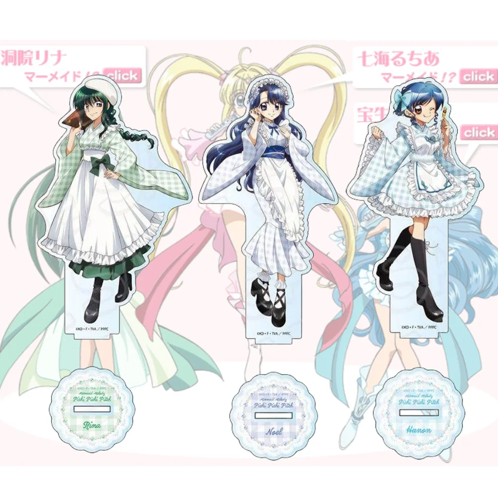 Mermaid Melody Pichi Pichi Pitch Mermaid Princess Caren Noel Acrylic Stand Japanese Style Maid.Desktop Decor Gift Key chains