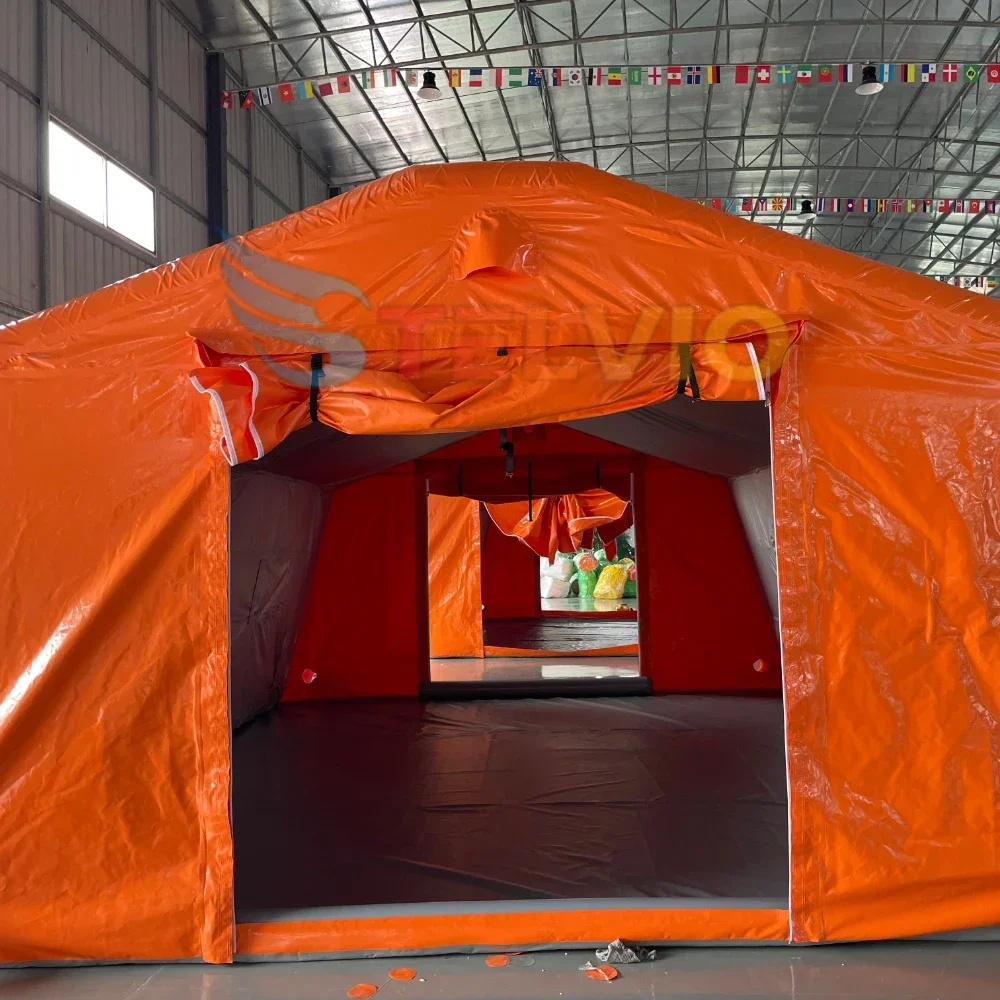 Wasserdichtes aufblasbares PVC-Zelt zur Linderung von Katastrophen und zur Brandbekämpfung medizinischer Rettung