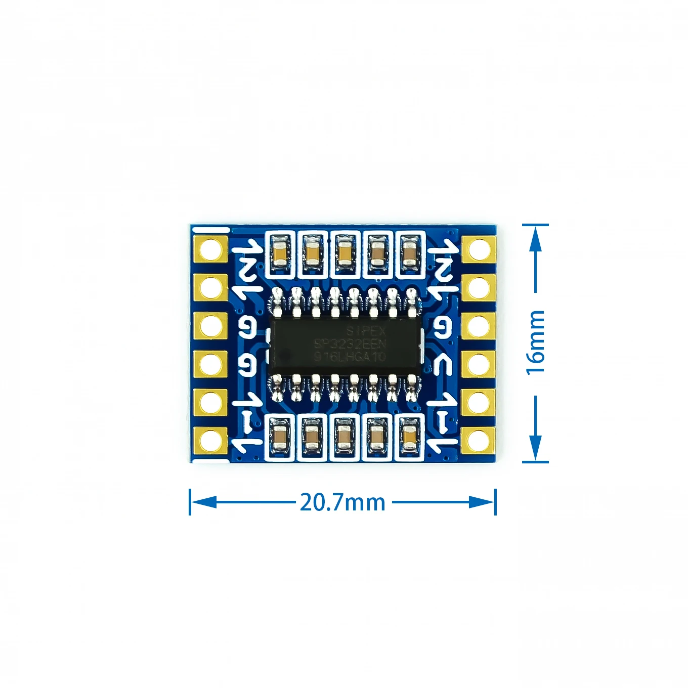 RS232 SP3232 TTL para RS232 Módulo RS232 para TTL Brush Line Módulo de porta serial