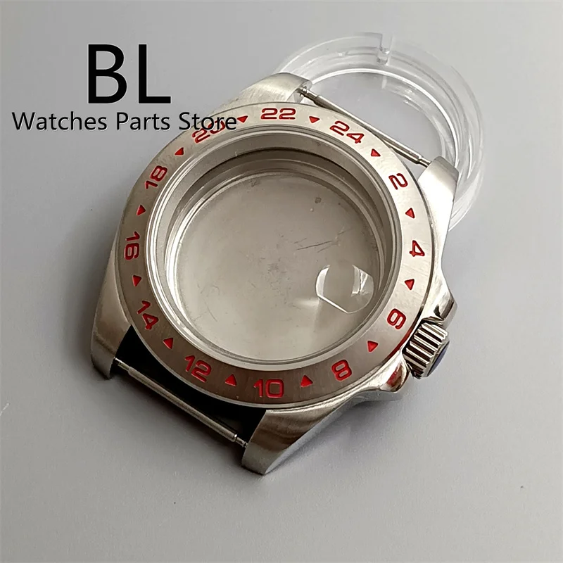 BLIGER 39mm Silver Watch Case Steel Strap Fit NH34 NH35 ETA Miyota 9015 PT5000 Seagull ST2130 Movement Sapphire Crystal