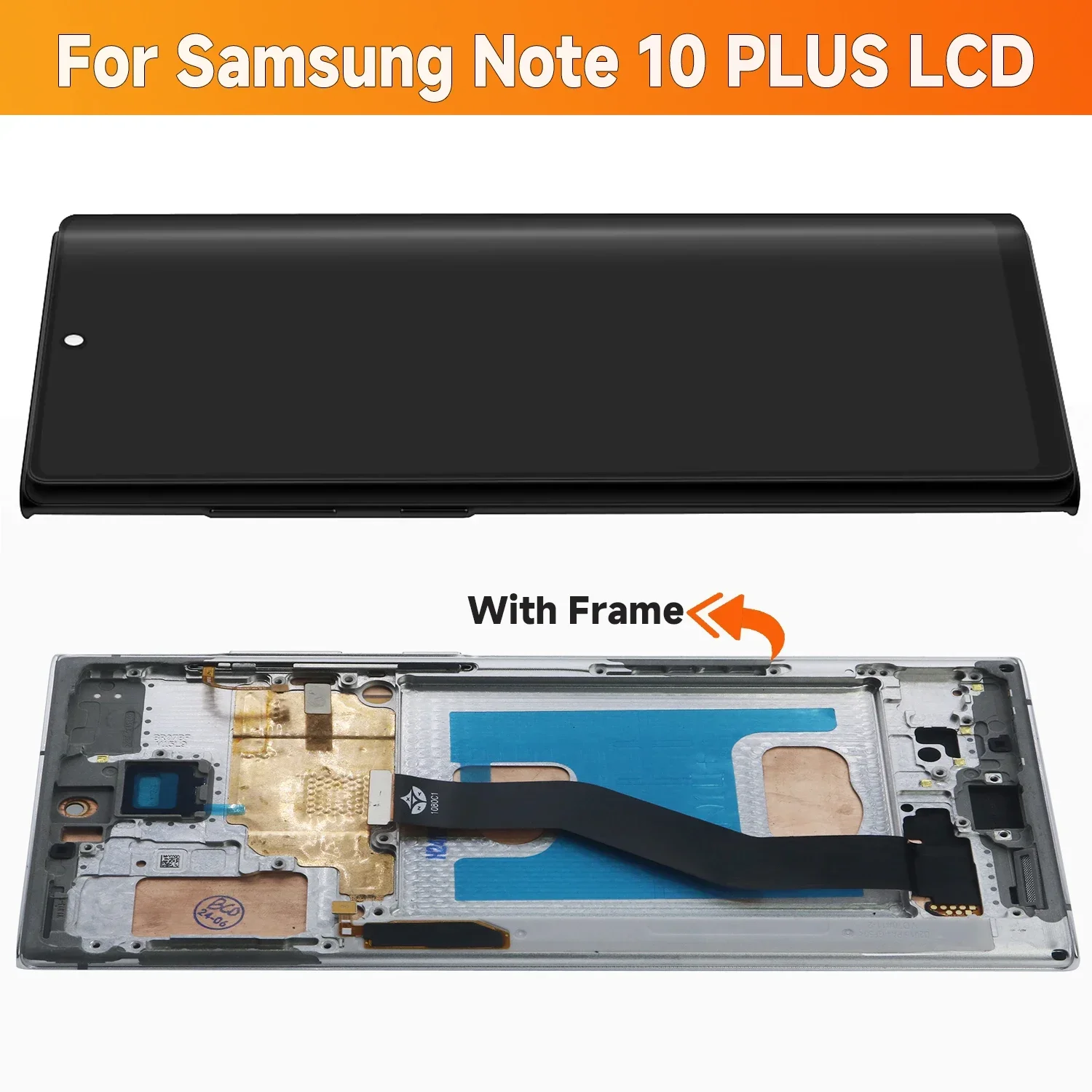 TFT For Samsung Galaxy Note10+ N975F N976F Lcd Display Digital Touch Screen with Frame for Samsung Galaxy Note 10 Plus 5G