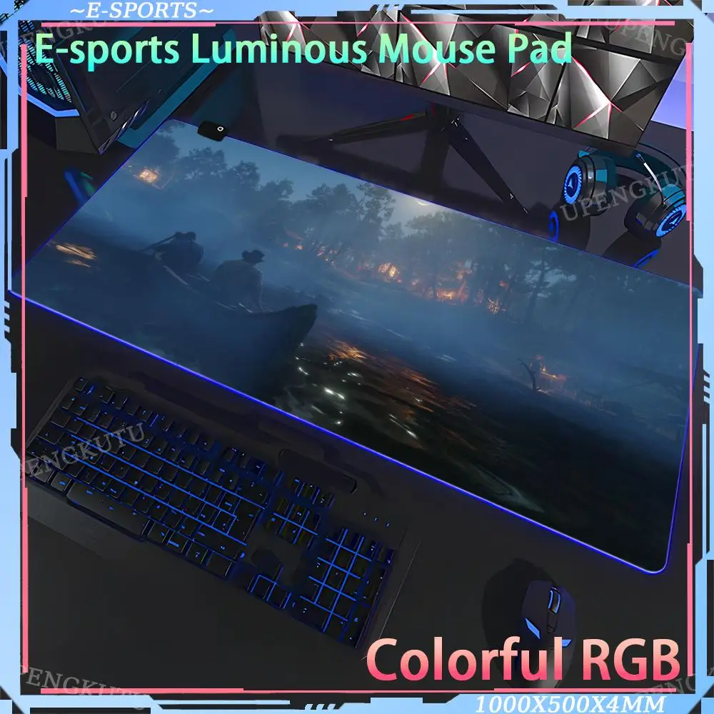 Mouse Pad RGB gaming mouse R_red_Dead_Redemption pad RGB anime pad Gaming keyboard pad Computer desk accessories RGB game pad