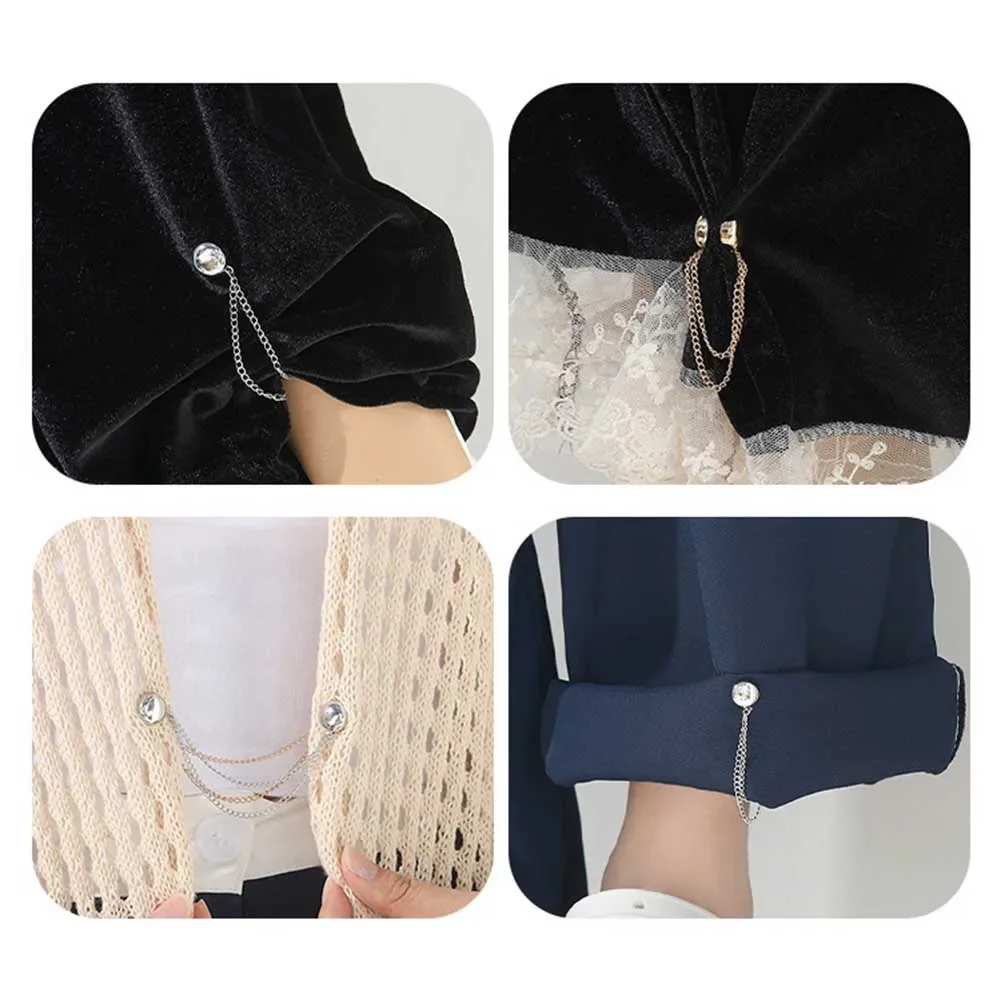 Length Adjustment Device Magnetic Clothing Clips Adjustable Fabric Holder Fabric Fixer 4*2.8*0.4 Inches Home Alterations