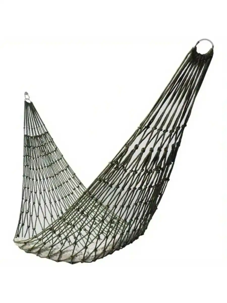 

Прочный утолщенный нейлоновый уличный гамак - многофункциональные качели с зеленой сеткой для сада, пляжа и отдыха