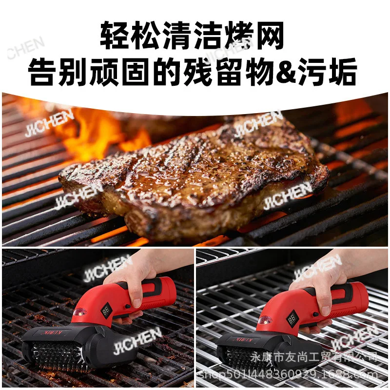 

Щетка для барбекю ZRT, мощный электрический инструмент для чистки, щетка для гриля для барбекю, многофункциональная сетчатая щетка для барбекю