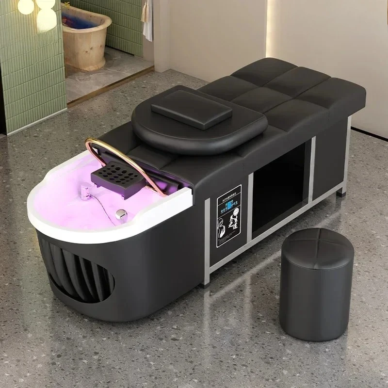 

%Hairdressing Shampoo Basin Professional Hair Bed Complete Beauty Salon Wash Recliner Porcelain Japanese Mobilier Coiffure Spa