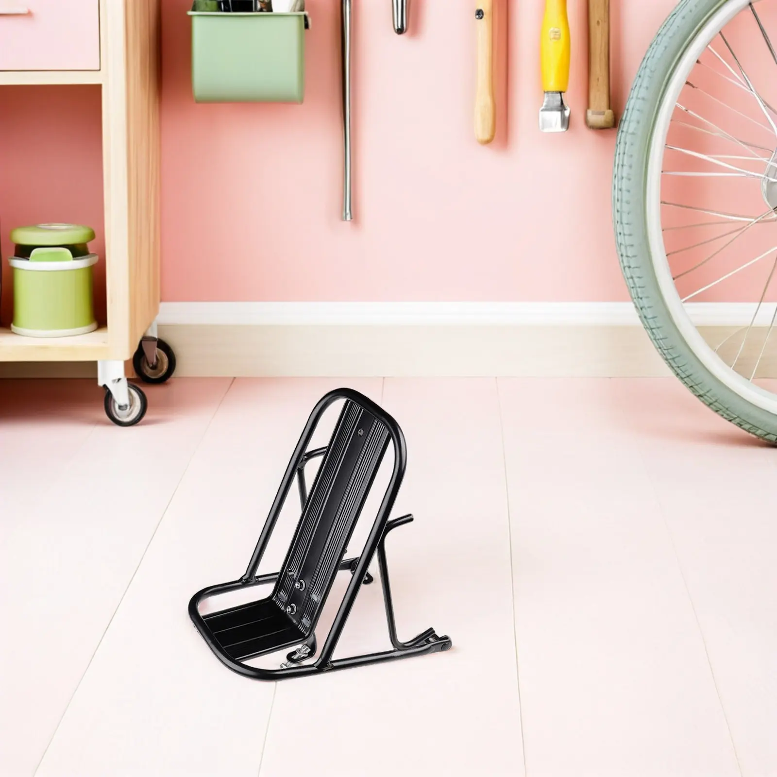 

2Pcs Steel Mountain Bike Front Fork Rack Bicycle Front Cargo Carrier Heavy Duty Bike Touring Luggage Stand for Camping Picnic