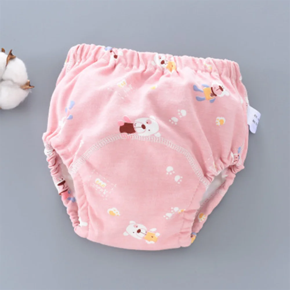 Baby Diaper Pants for Girls 0-3 years oldBaby Potty Training Diaper Panties 6 Layers Covered Wraparound DiaperReusableWashable