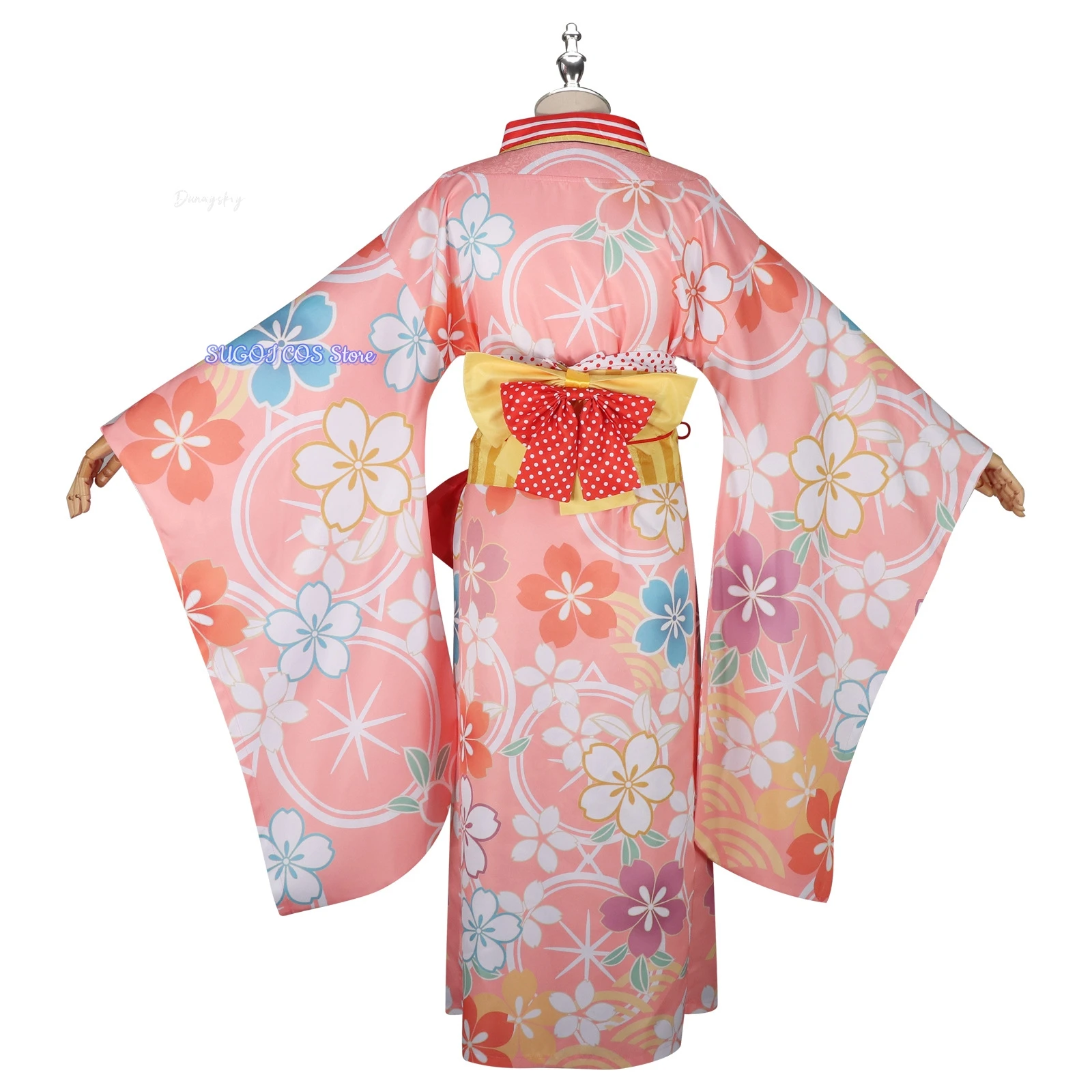 كانام مادوكا/أكيمي هومورا تأثيري حلي ثوب الكيمونو الياباني الوردي الأزرق فستان الزي أنيمي حفلة لعب الأدوار البشكير بدلة جميلة