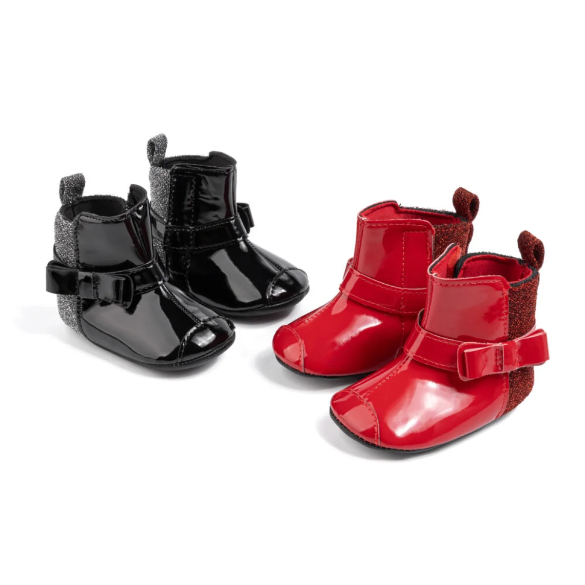 Meckior-新生児用の暖かいブーツ,柔らかい底,滑り止めのウォーキングシューズ,女の子用,0〜18か月