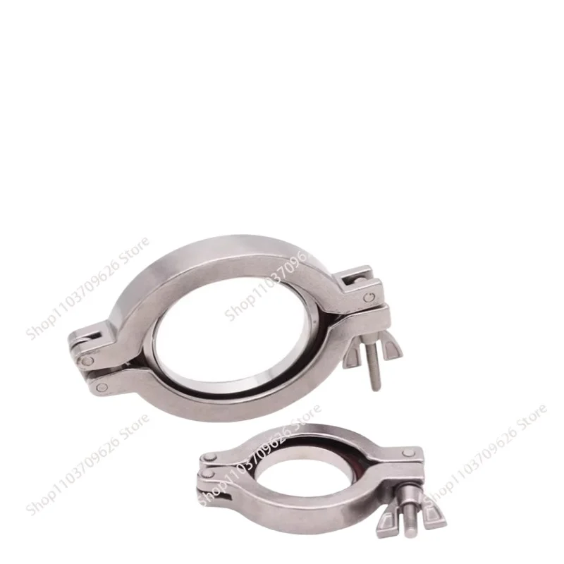 Vacuum clamp 304 stainless steel vacuum clamp, vacuum fluororubber sealing ring bracket KF16 KF25