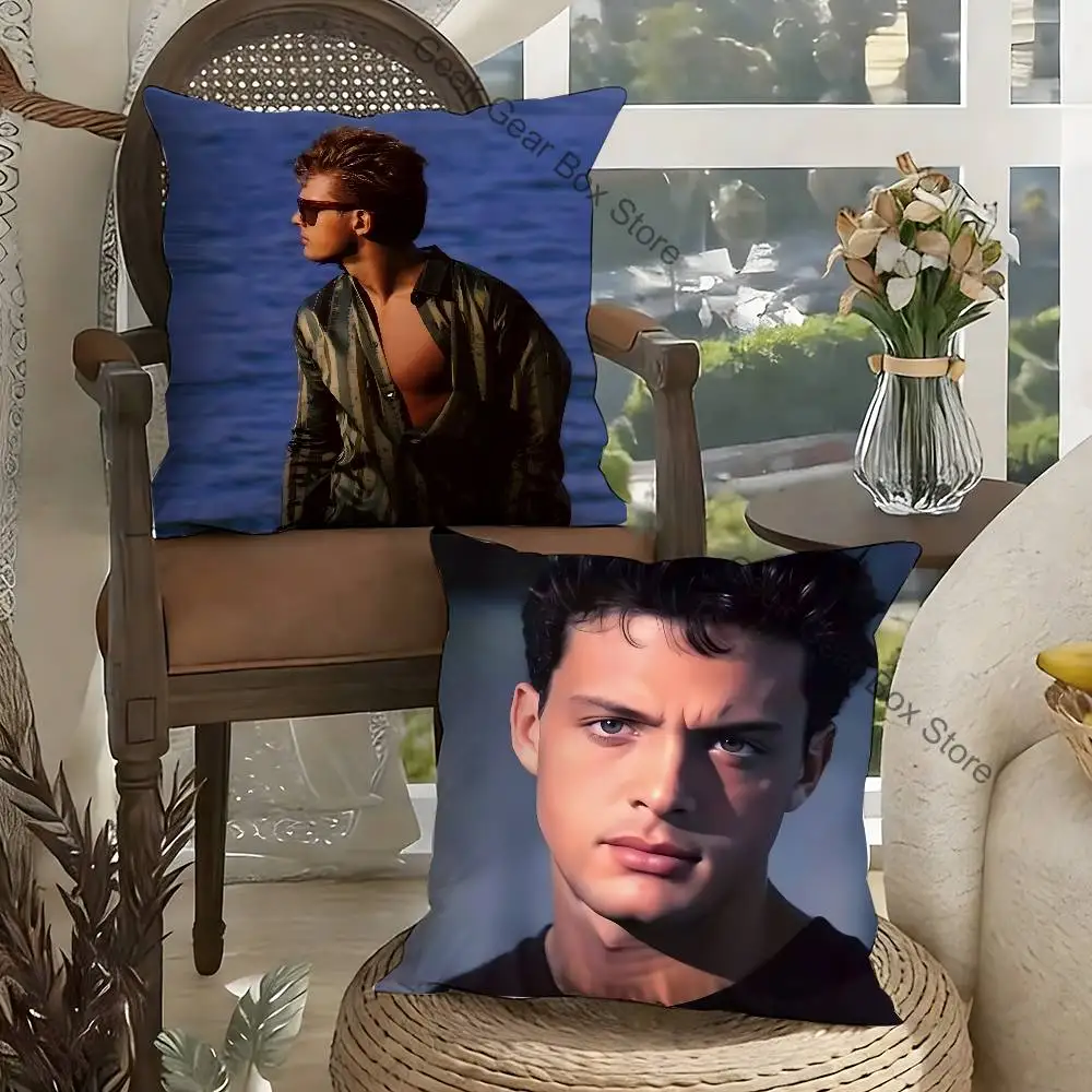 

L-Luis Miguel Singer Pillow Case Plush Pillow Cases Home Decoration Pillow Cover for Sofa Bed Chair Living Room