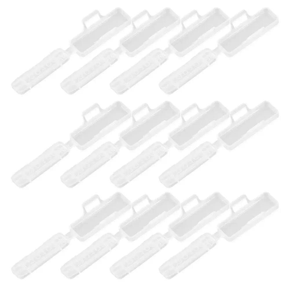 

200 PCS Cable Identification Plate Transparent Wire Tags Cord Label Case Labels Management Clear Waterproof Name Holder Box