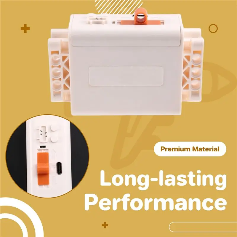 ABWE-Ricaricabile 7.4V Al Litio AA Scatola Batteria Funzione di Alimentazione Motore MOC Building Block Motore Wireless Ricaricabile