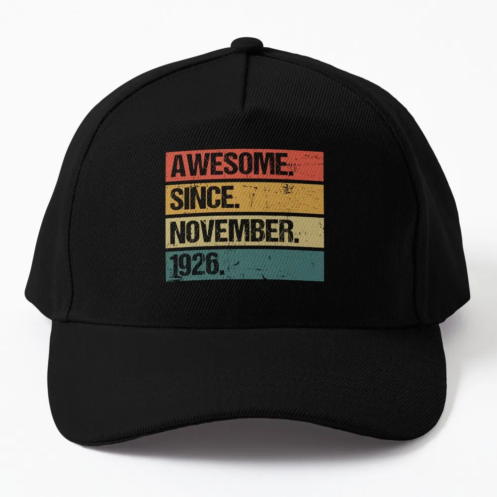 

Awesome Since November 1926 Made In 1926 Vintage November 1926 Baseball Cap Military Tactical Caps party hats Men Hat Women's