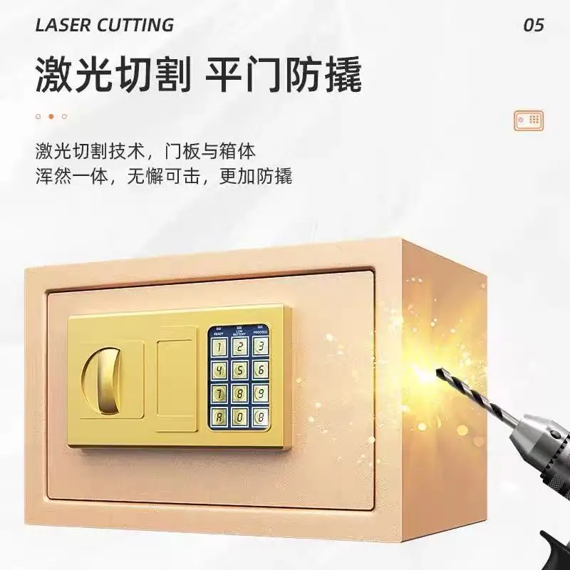 خزانة منزلية صغيرة آمنة تعمل بقطع النقود المعدنية مع قفل بكلمة مرور للأمن