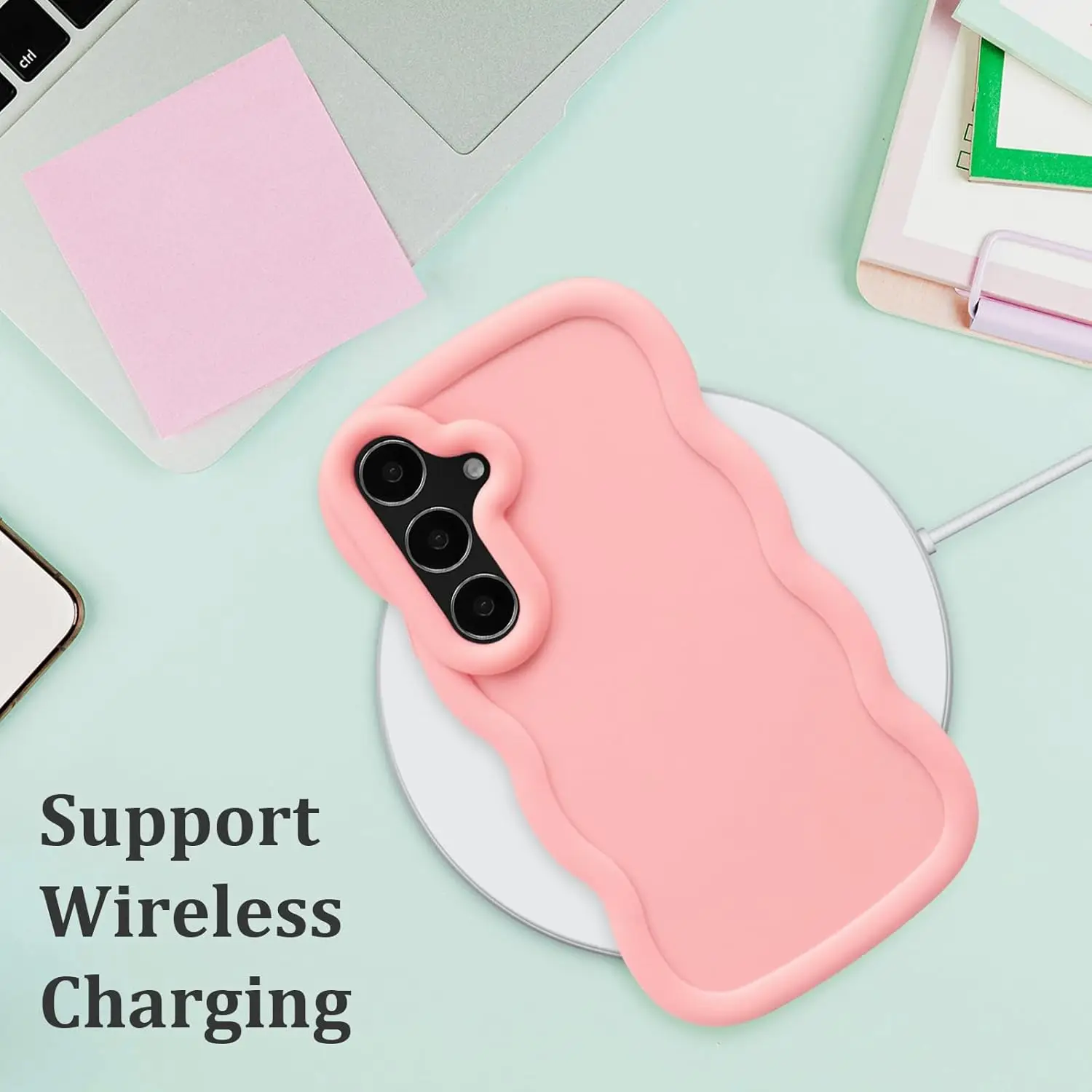 A15 Hülle Macaron-Farbe, gewellter Rahmen, weiche TPU-Schutzhülle für Samsung A05S A14 A16 A17 A25 A54 A35 A55, stoßfeste Handyhülle, Coque – Detail 8
