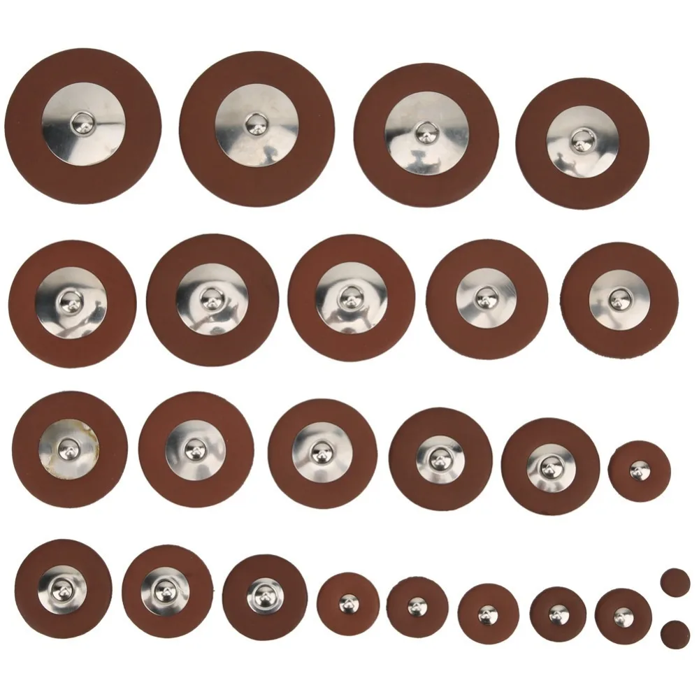 

25pcs ​9-52mm Size Sax Leather Pads​ lambskin ​Thin Leather Pads​ ​Tenor Saxophone Pads​ ​Saxophone Accessories​