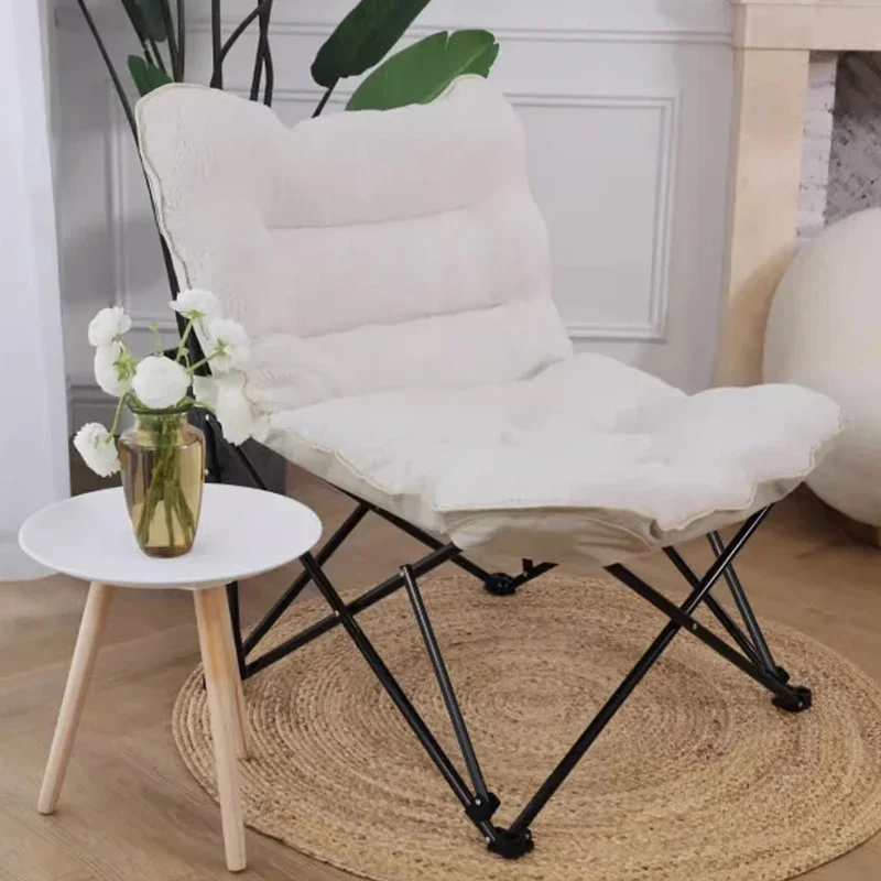 Metal White Living Room Chair Modern Luxury Designer Unique Living Room Chairs Waiting Nordic Silla Plegable Home Furniture