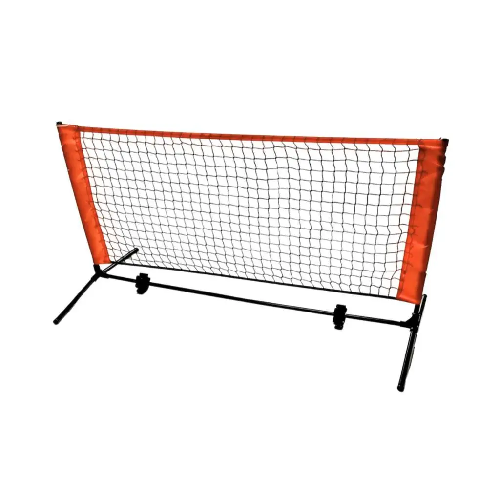 

Foldable Mini Pickleball Net Set Lightweight Driveway Practice Net for Indoor Outdoor Family Fun