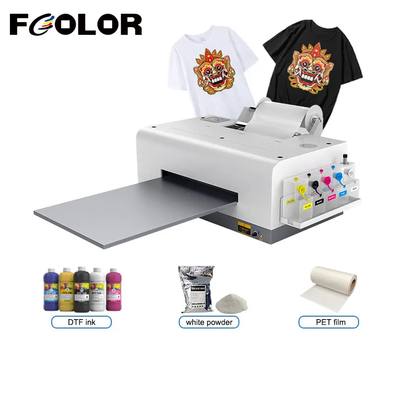 

Fcolor Roll to Roll L1800 A3 DTF Printer A3, машина для печати на футболках и толстовках DIY Design Printing