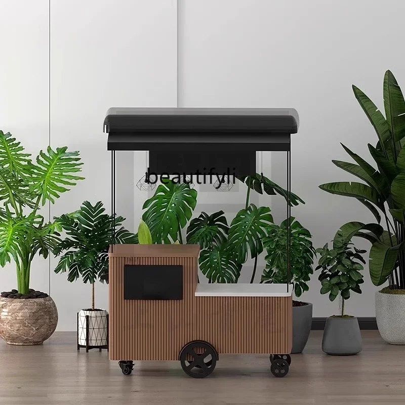 yj24 Shopping mall mobile, stall cart, decoration, promotional car, storefront display stand, snack activity car