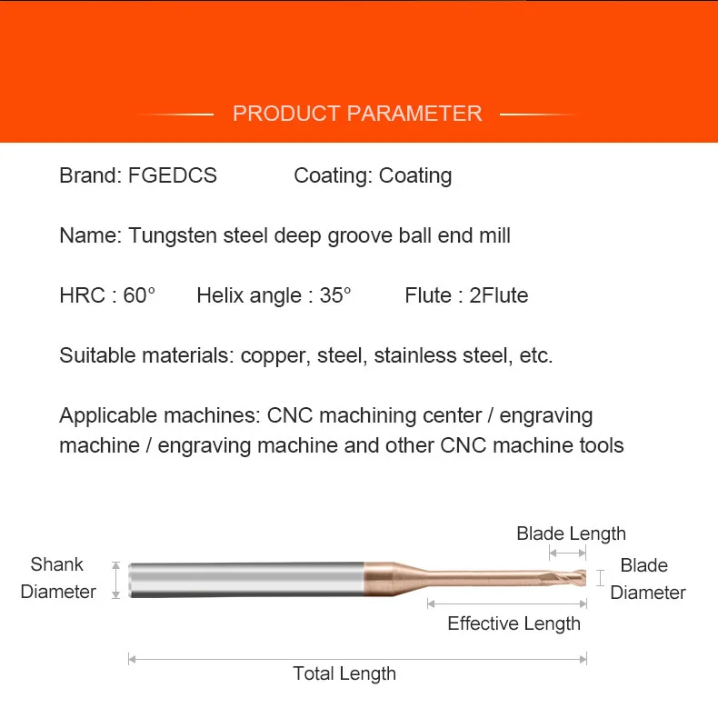 Imagem -03 - Carboneto de Tungstênio Aço Profundo Sulco Cortador Longo Pescoço Buraco Profundo Evitar Fresa Rosto End Mill Cnc Ferramentas Flautas Hrc60 1