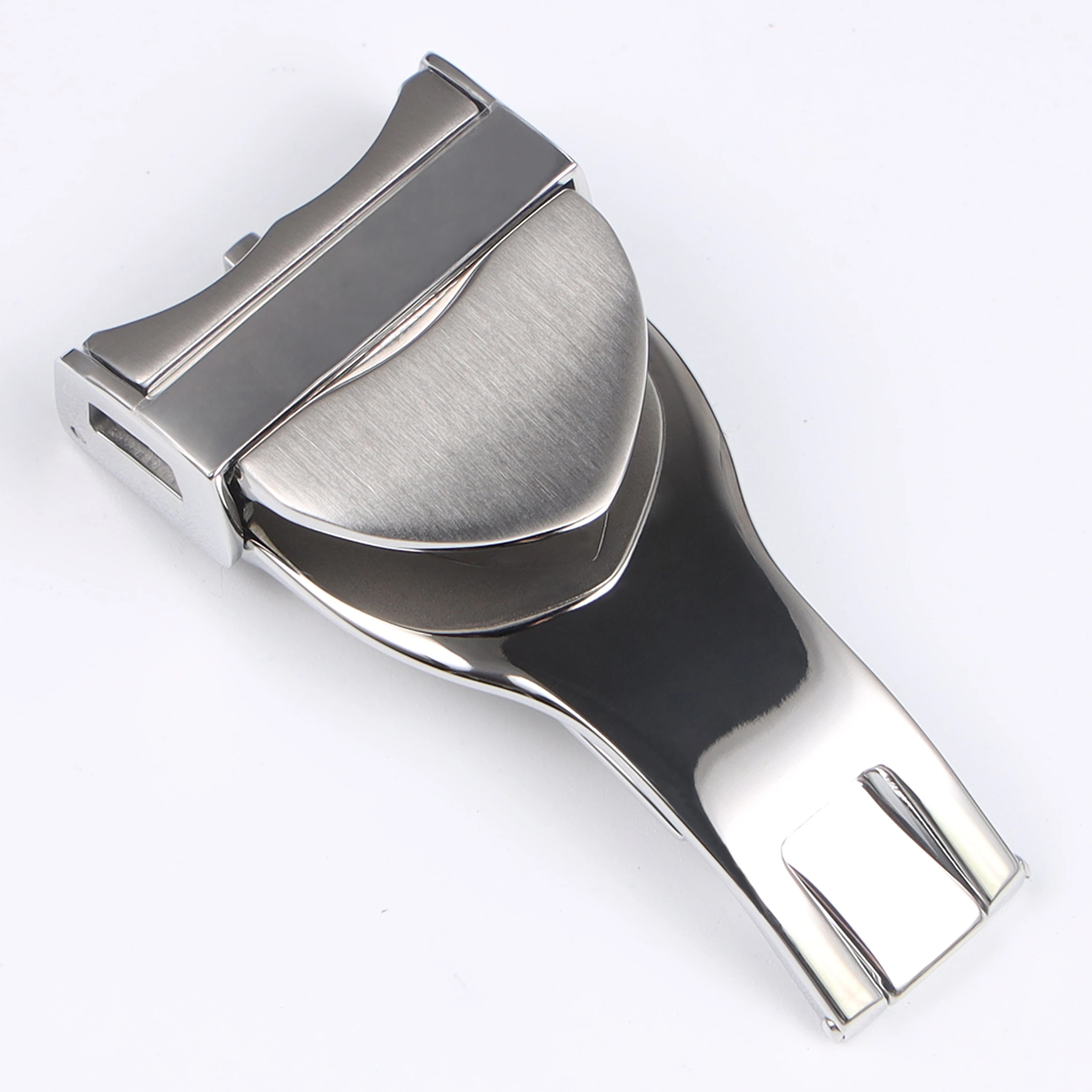 

18mm solid stainless steel silver watch deployment clasp for Tudor metal folding buckle watchband accessory