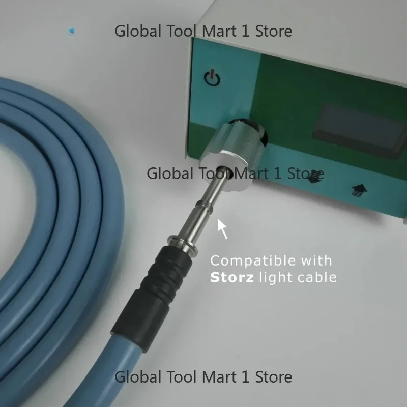 100W Me-dical  Portabl-e Mini Led Cold Light Source with Light Guide Cable for ENT  Surgery