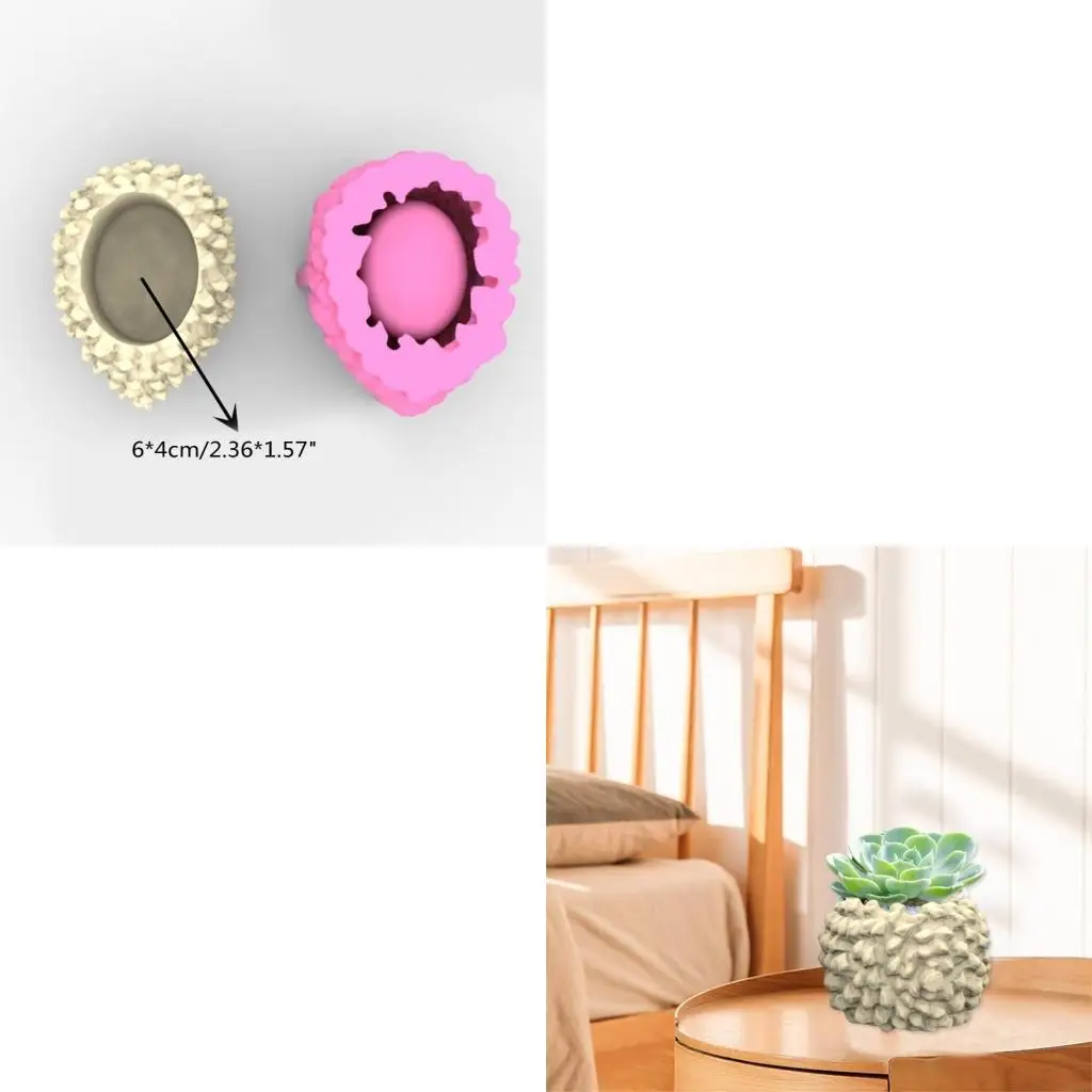 

Diy Цветочный Горшок Силиконовые Формы Ящик Для Хранения Смола Плесень Гипс Бетон Плесень