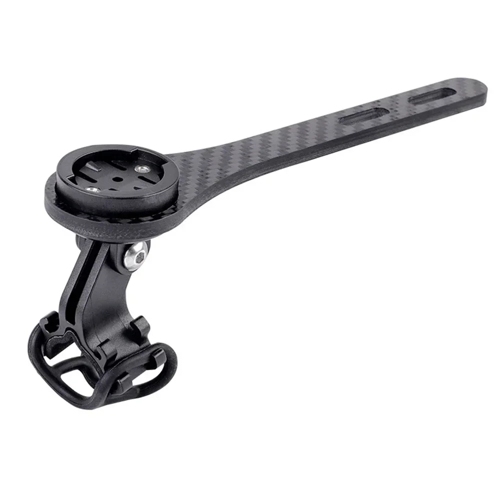 Lightweight Carbon Fiber Bike Computer Holder Integrated with Handlebar Stem for Garmin For Bryton Multifunctional Design