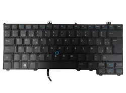 Spanish keyboard for FOR Dell Latitude 12 7000 E7240 E7440 backlit WITH point