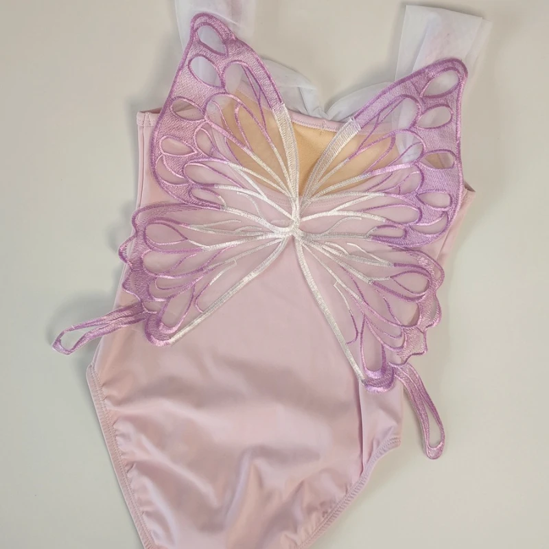 แฟชั่นฤดูร้อนผีเสื้อ Fairy เสื้อผ้าเด็กชุดเต้นรําหญิงเต้นรําเสื้อผ้าใหม่ Suspenders