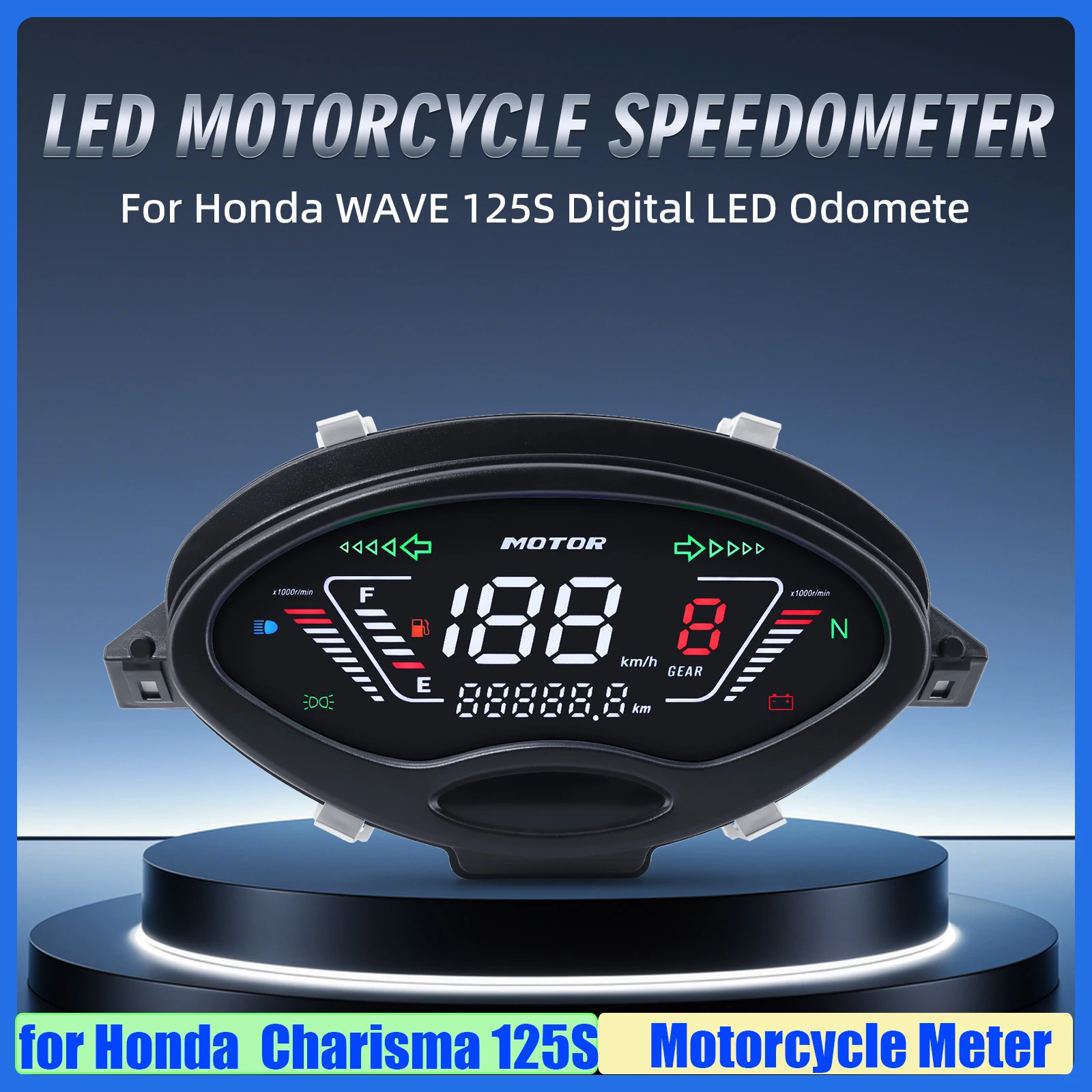 For Honda Charisma 125 X & D Wave125S Innovation 125 NOVA 125 Motorcycle Speedometer Motor Instrument Dashboard Speed RPM Gear