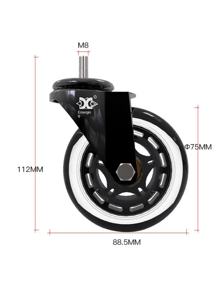 Imagem -02 - Universal pu Screw Roller Ice Wheel Eletroforese Equipamentos de Entretenimento Mudo Caster Scooter Pacotes