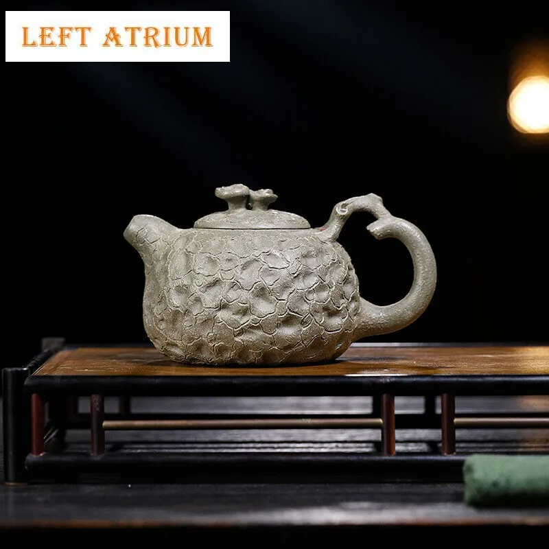 

320ML Antique Yixing Purple Clay Teapots Handmade Pot Raw Ore Section Mud Kettle with Strainer Chinese Zisha Tea Set Tea Items