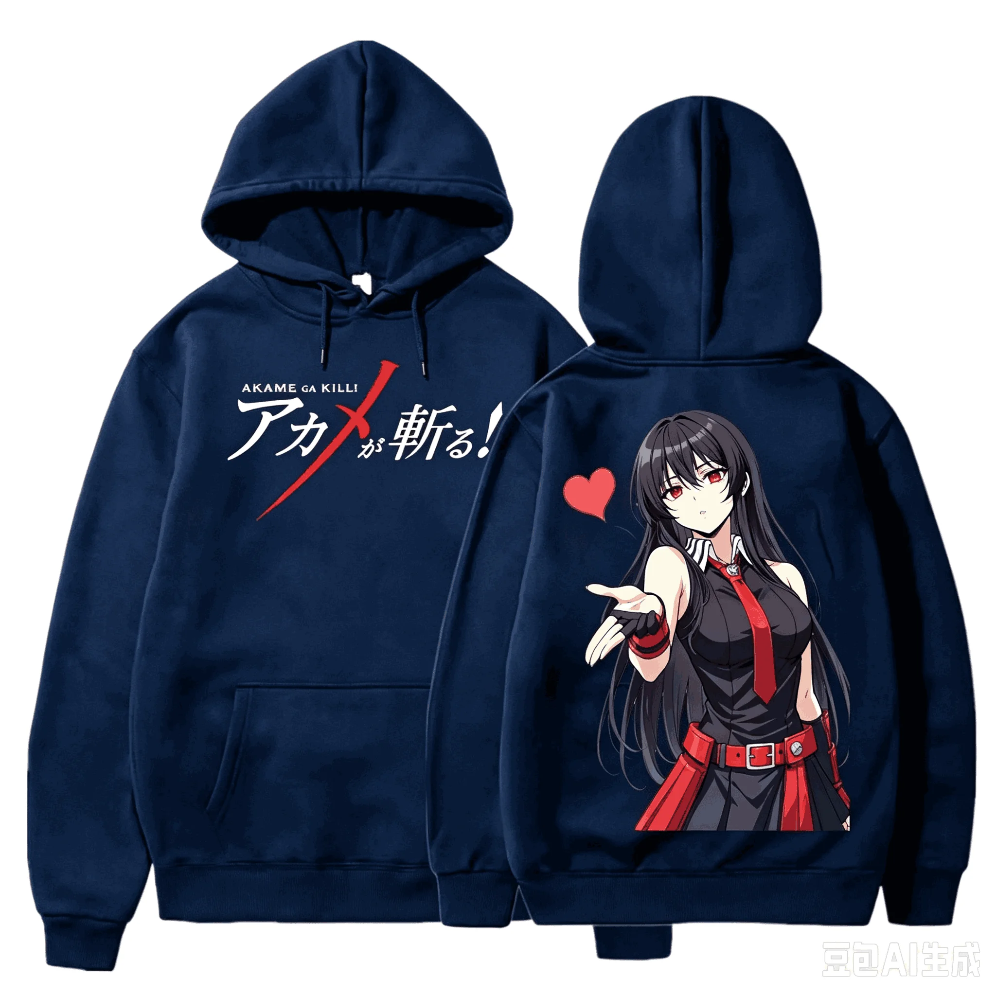 2026 Hot Sale Anime Akame Ga Kill Hoodies Unisex Retro Harajuku Streetwear Printed Sweatshirt Perfect for Commute & Loungewear
