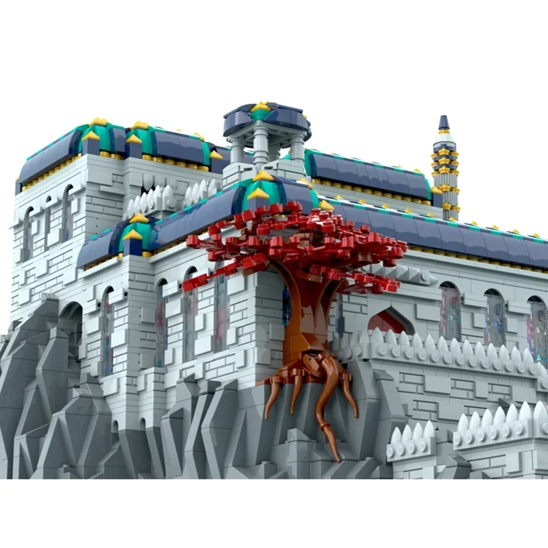 Modelo City Street View, bloques de construcción Moc, modelo de palacio Oriental, tecnología de construcción, bloque Modular, juguete DIY, conjunto de regalos para vacaciones