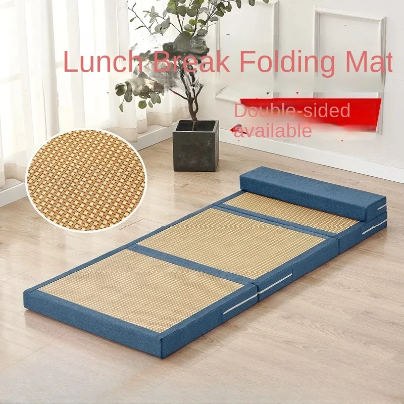 Thickened Sponge Tatami Mattress Comfortable Foldable Floor Mat for Balcony and Lazy Naps Japanese-Style Tatami Floor