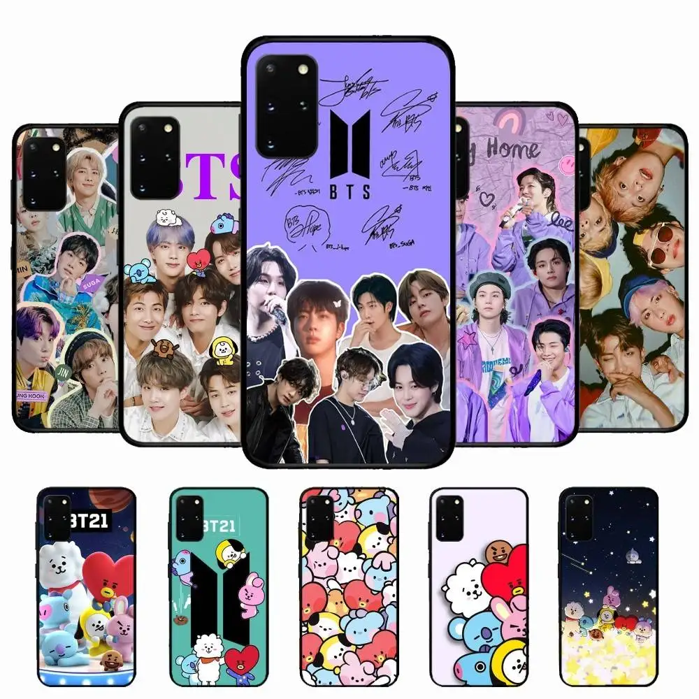 Kpop Group B-Bts Phone Case For Samsung S 24 fe 25 Ultra plus 20 lite 21 30 22 23 24 22 Ultra 5G Fundas