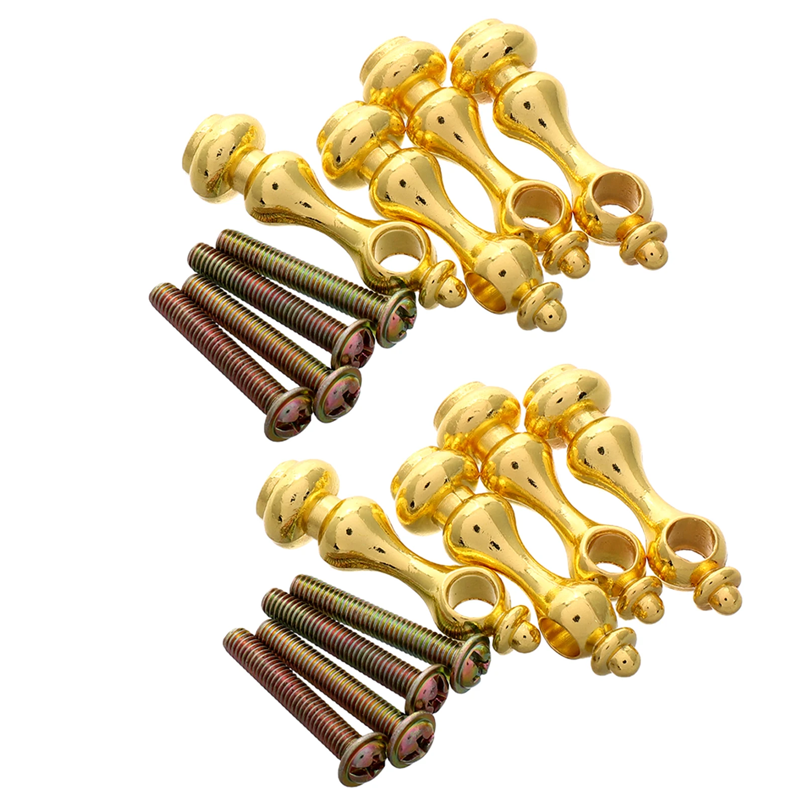 

8pcs Fence Accessories Decorative Spindles Furniture Hardware Craft Baluster Railing Post End Cap Glass Metal Cabinet