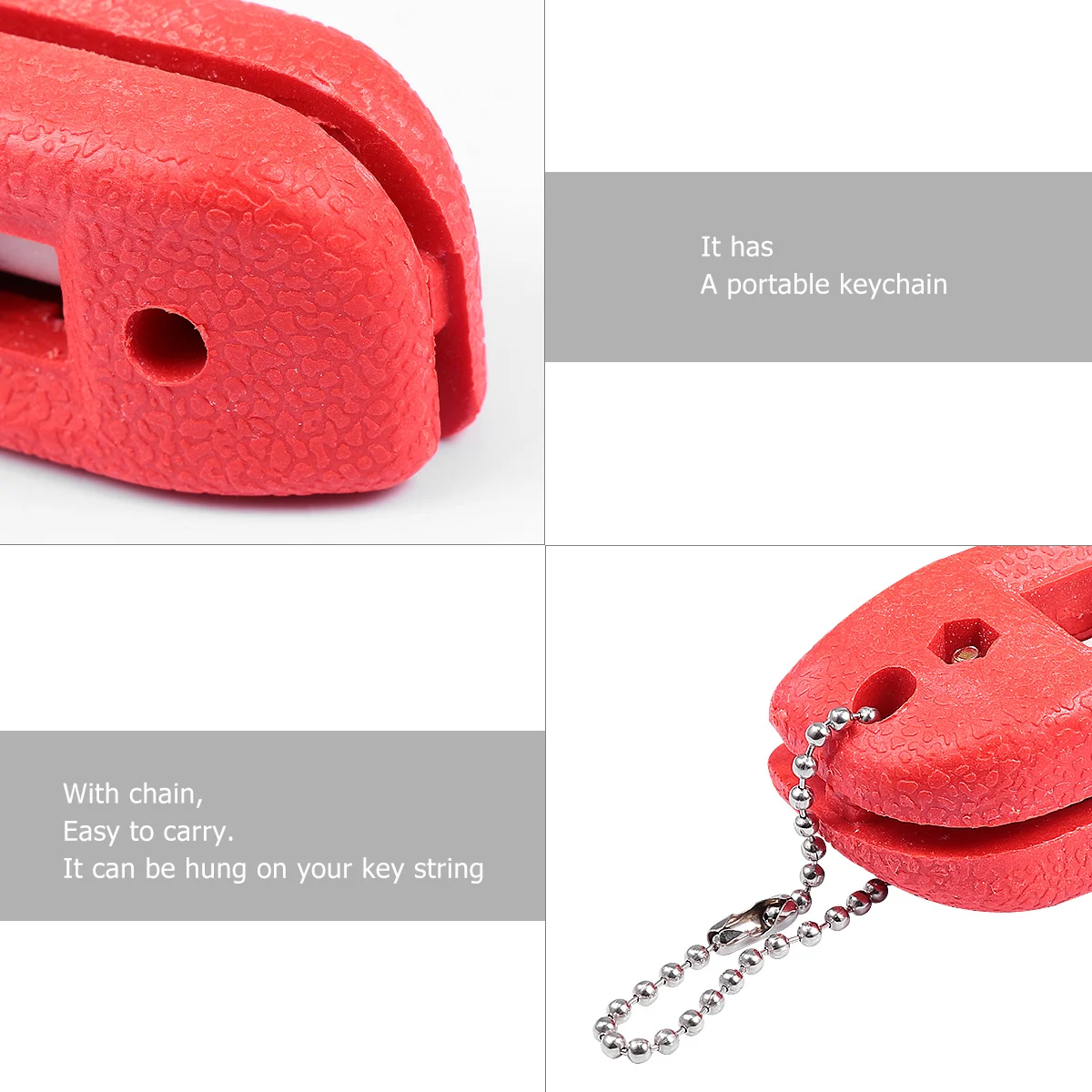 

White Sandstone Hockey Skate Sharpener Ice Shoe Sharpener Adjustable Width Portable Ice Skate Conditioner Keychain