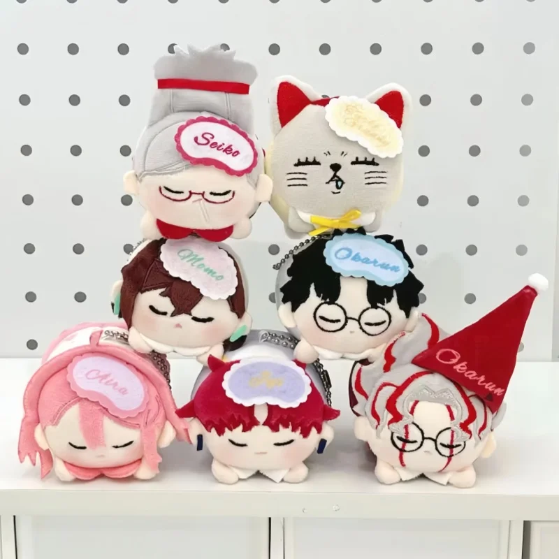 새로운 정품 와이구아 제작 단다단 블라인드 박스 단다단 플러시 토이 모모 아야세 타케루 타카쿠라 세이코 아야세 미스터리 박스 크리스마스 선물