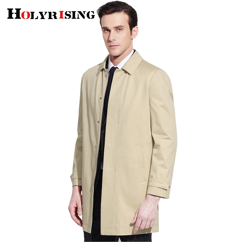 

Holyrising High Quality Trench Coat Men kaban erkek British Style Overcoat Europe trenchcoat jacket male coat trench 18761-5