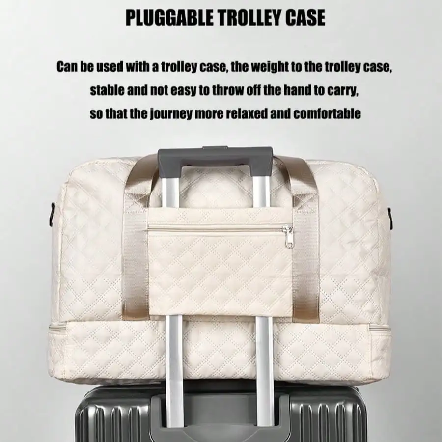 Однотонная дорожная спортивная сумка унисекс — многофункциональное отделение для обуви, легкий подарок большой вместимости