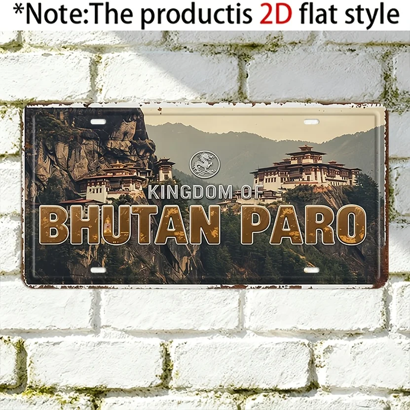 2D Flat - 【2D Flat】 2D Flat - [2D Flat] 2D Flat for Decorative Use Solely, INDIAN ROAD Road Trip Vintage Distressed Metal Lic